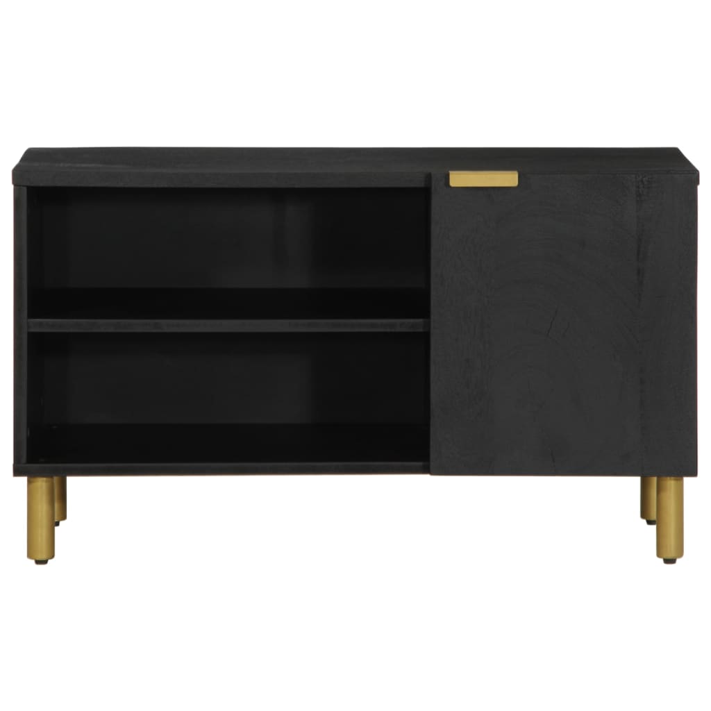 Tv-Bänk Svart 80X33X46 Cm Konstruerat Trä