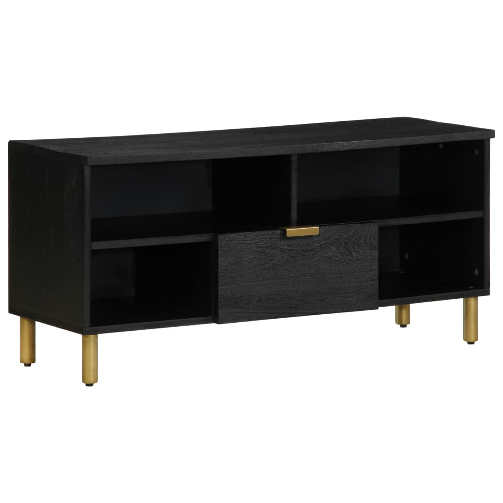 Tv-Bänk Svart 100X33X46 Cm Konstruerat Trä