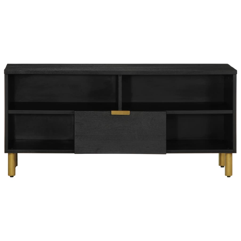 Tv-Bänk Svart 100X33X46 Cm Konstruerat Trä