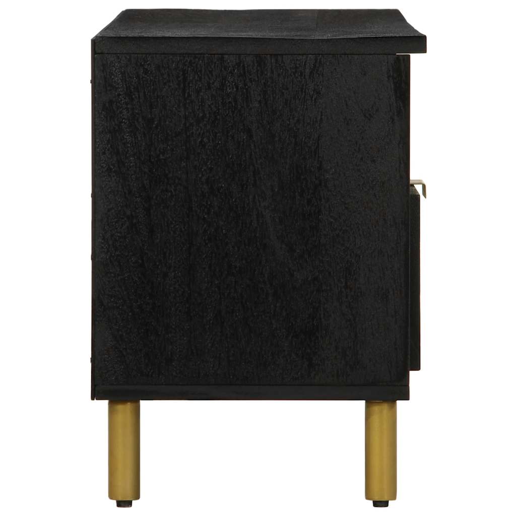 Tv-Bänk Svart 100X33X46 Cm Konstruerat Trä