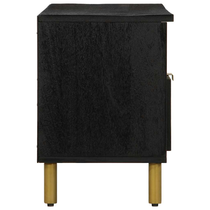 Tv-Bänk Svart 100X33X46 Cm Konstruerat Trä