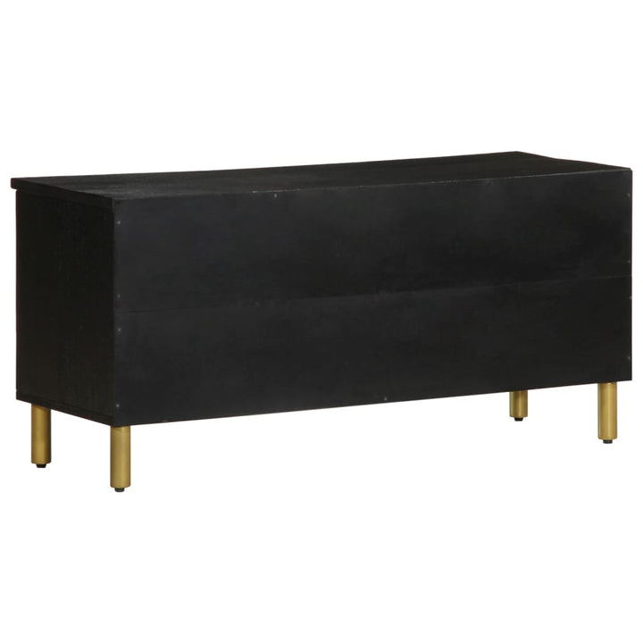 Tv-Bänk Svart 100X33X46 Cm Konstruerat Trä