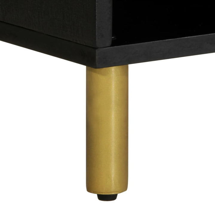 Tv-Bänk Svart 100X33X46 Cm Konstruerat Trä