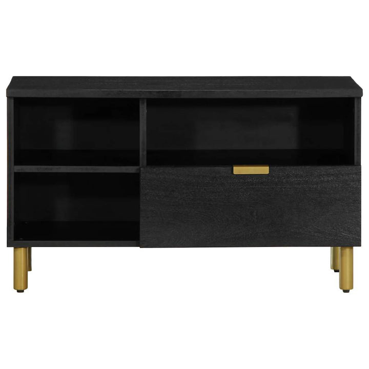 Tv-Bänk Svart 80X33X46 Cm Konstruerat Trä