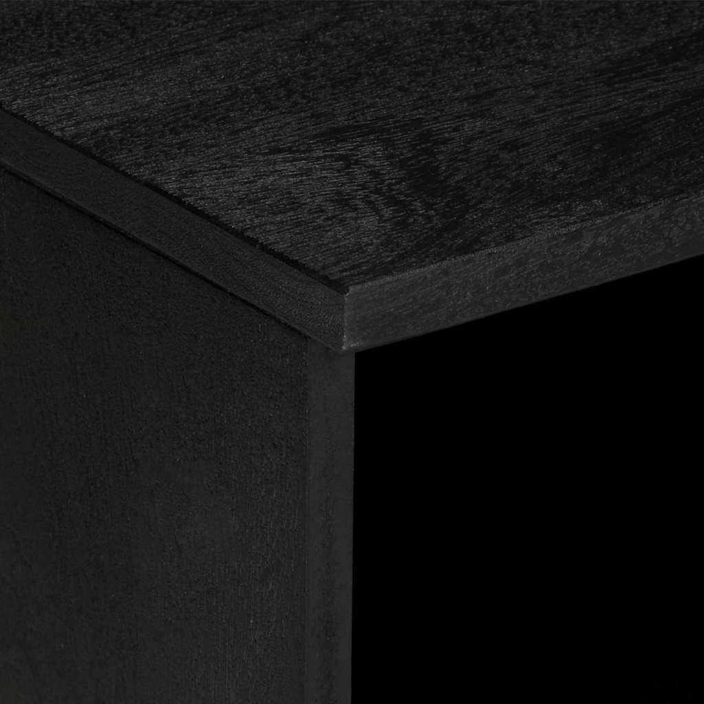 Tv-Bänk Svart 80X33X46 Cm Konstruerat Trä