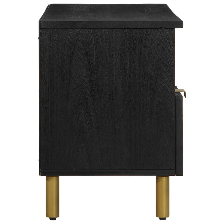 Tv-Bänk Svart 100X33X46 Cm Konstruerat Trä
