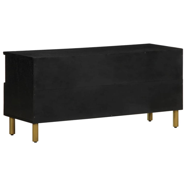 Tv-Bänk Svart 100X33X46 Cm Konstruerat Trä