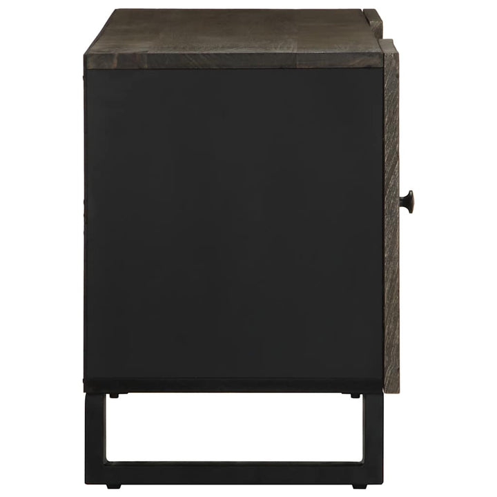 Tv-Bänk Svart 105X33X46 Cm Massivt Mangoträ