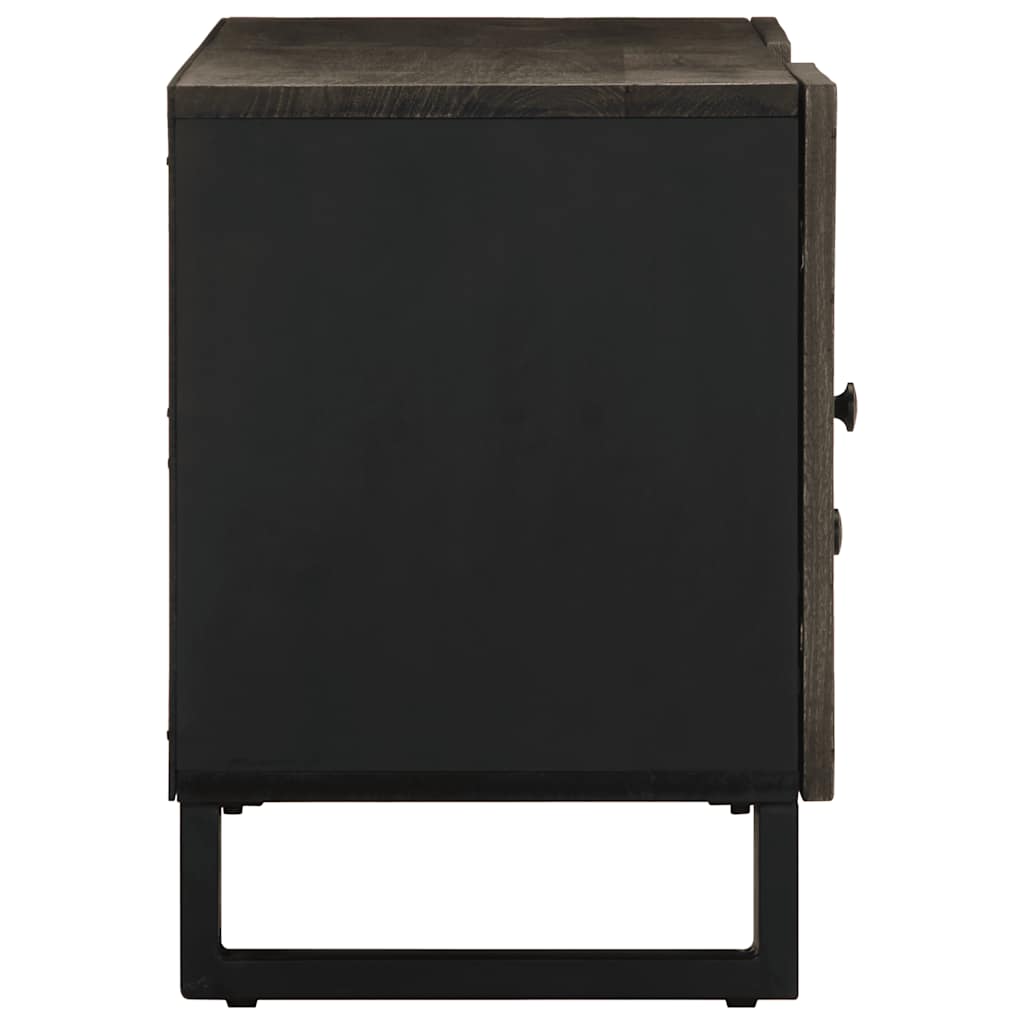 Tv-Bänk Svart 105X33X46 Cm Massivt Mangoträ