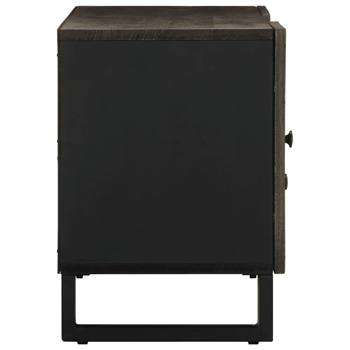 Tv-Bänk Svart 105X33X46 Cm Massivt Mangoträ