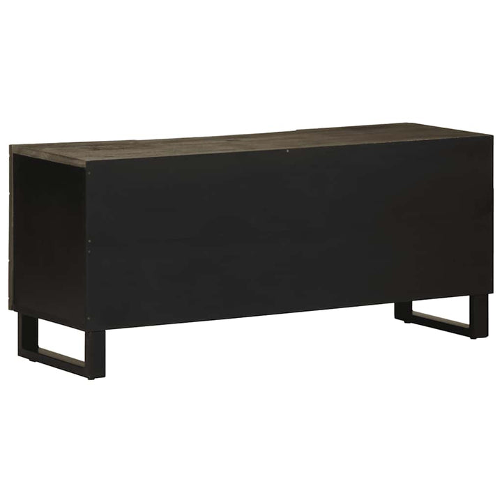 Tv-Bänk Svart 105X33X46 Cm Massivt Mangoträ