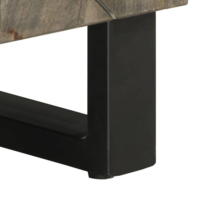 Tv-Bänk Svart 80X33X46 Cm Massivt Mangoträ