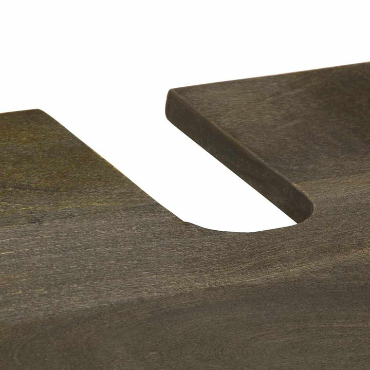 Tvättställsskåp Svart 62X33X58 Cm Massivt Mangoträ