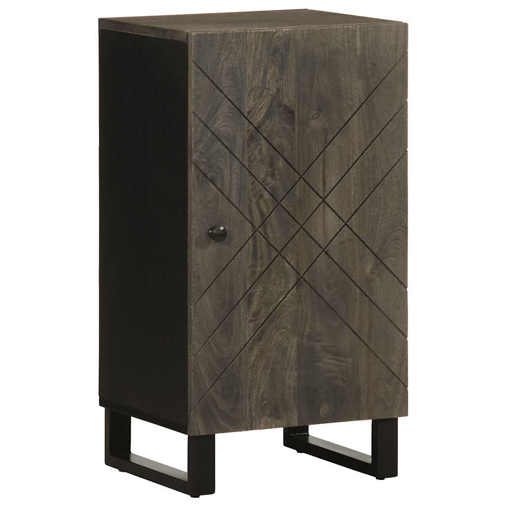 Skänk Svart 40X33X75 Cm Massivt Mangoträ
