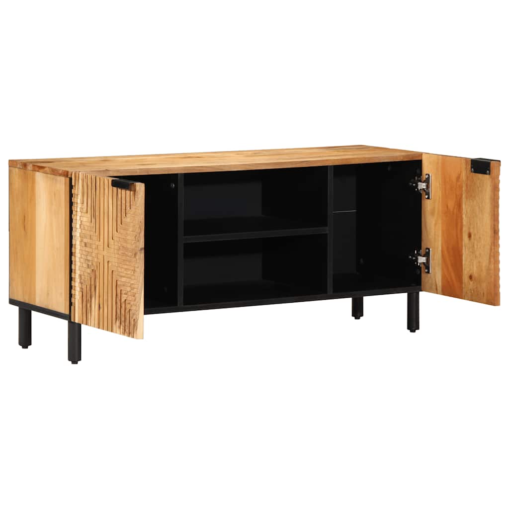 Tv-Skåp 105X33X46 Cm Massivt Trä Akacia