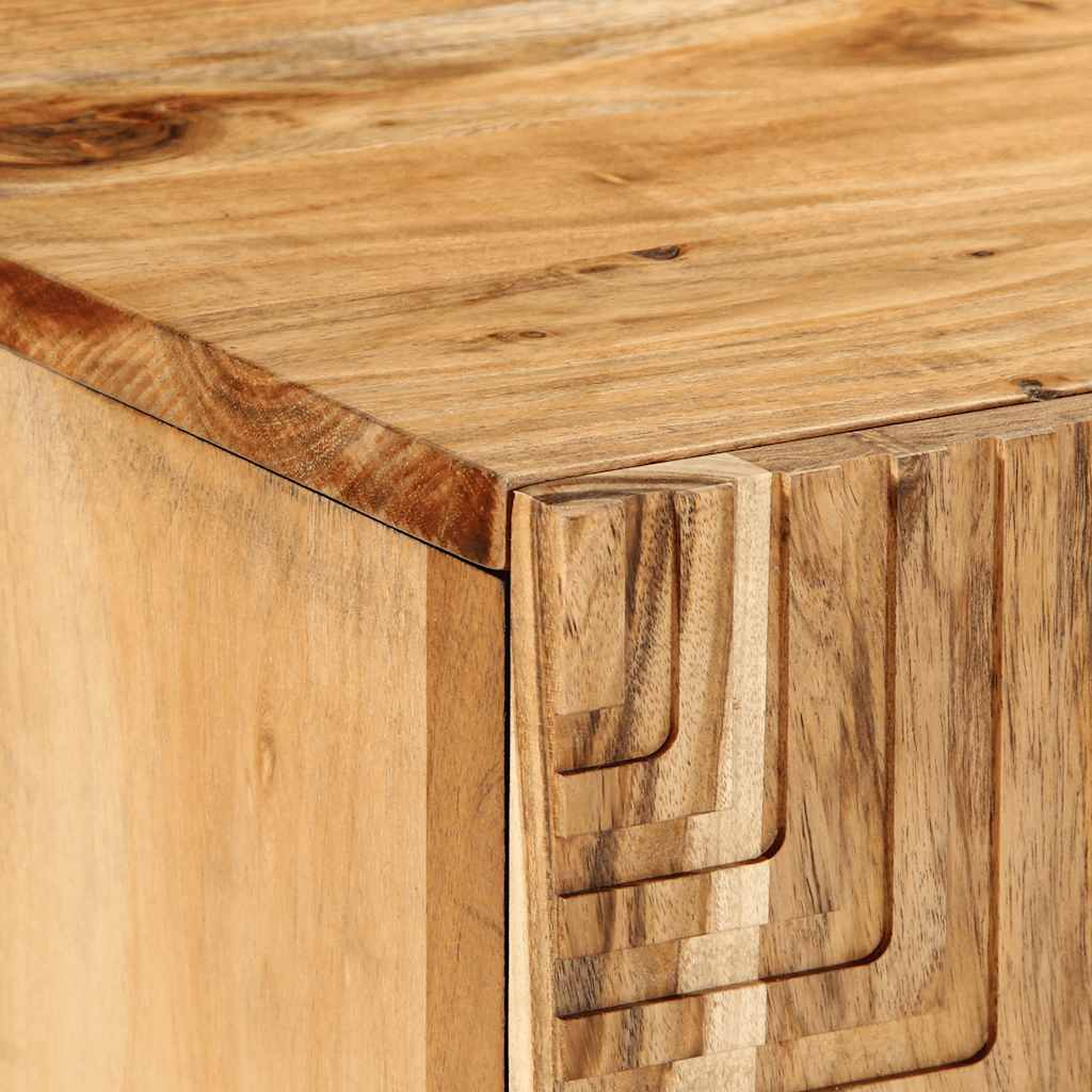 Tv-Skåp 105X33X46 Cm Massivt Trä Akacia