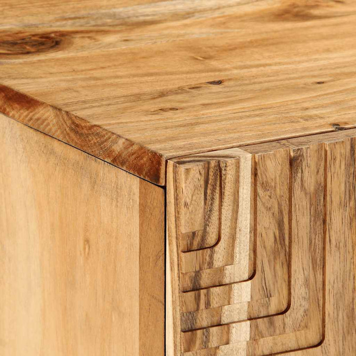 Tv-Skåp 105X33X46 Cm Massivt Trä Akacia
