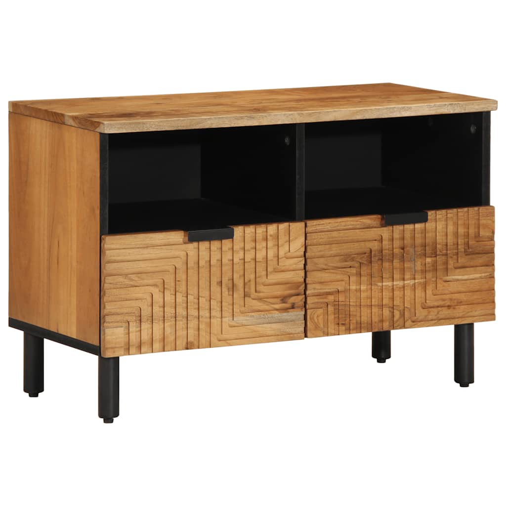 Tv-Skåp 70X33X46 Cm Massivt Trä Akacia