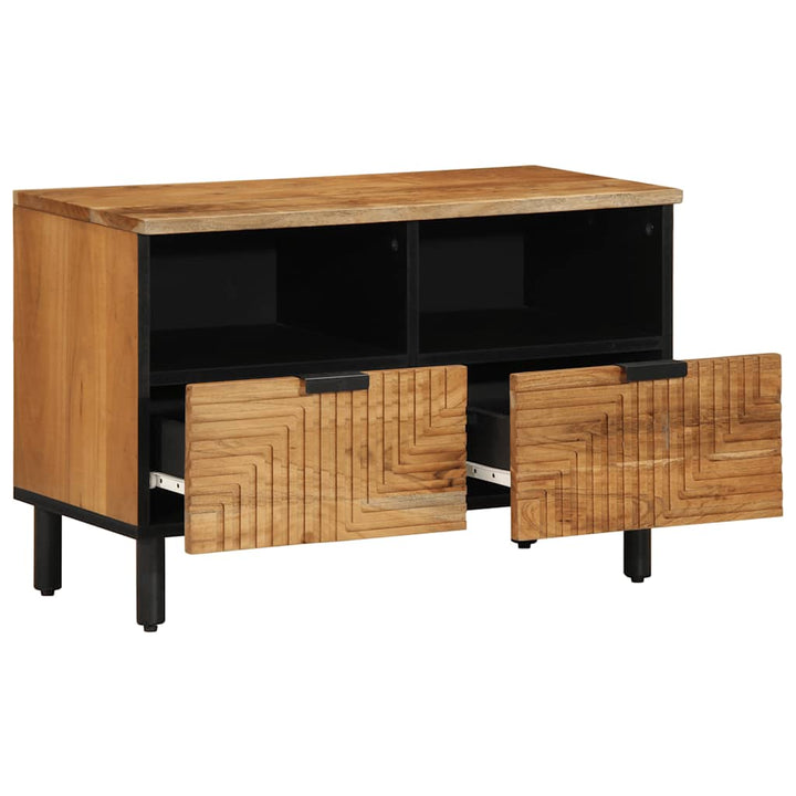 Tv-Skåp 70X33X46 Cm Massivt Trä Akacia