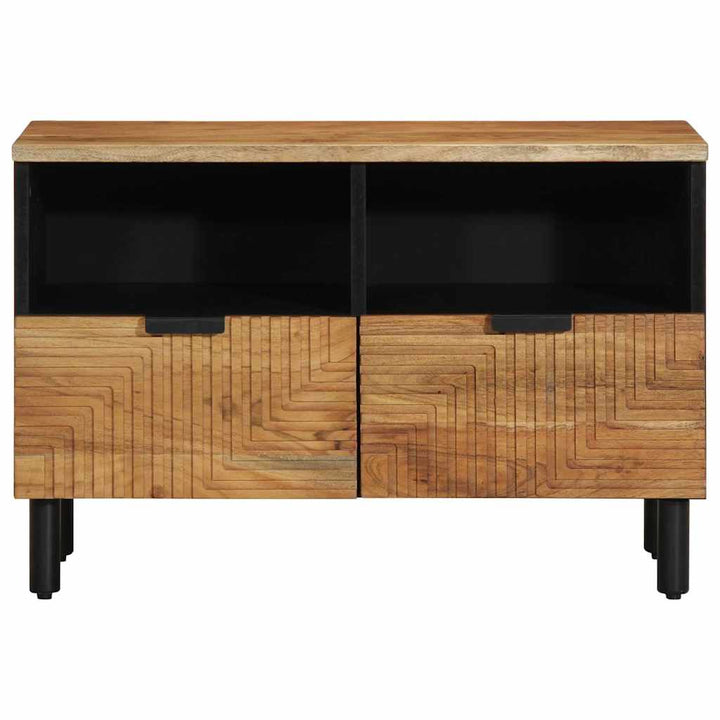 Tv-Skåp 70X33X46 Cm Massivt Trä Akacia