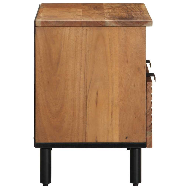 Tv-Skåp 70X33X46 Cm Massivt Trä Akacia