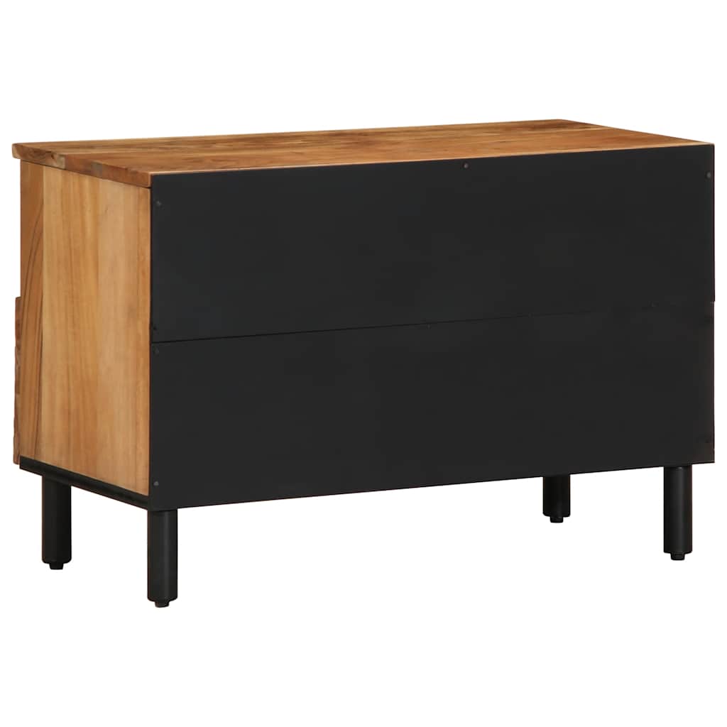 Tv-Skåp 70X33X46 Cm Massivt Trä Akacia