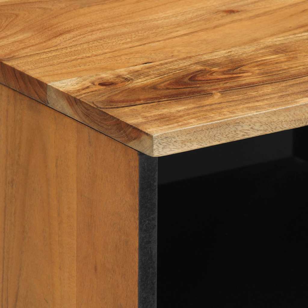 Tv-Skåp 70X33X46 Cm Massivt Trä Akacia