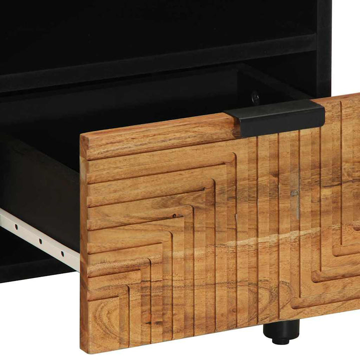Tv-Skåp 70X33X46 Cm Massivt Trä Akacia