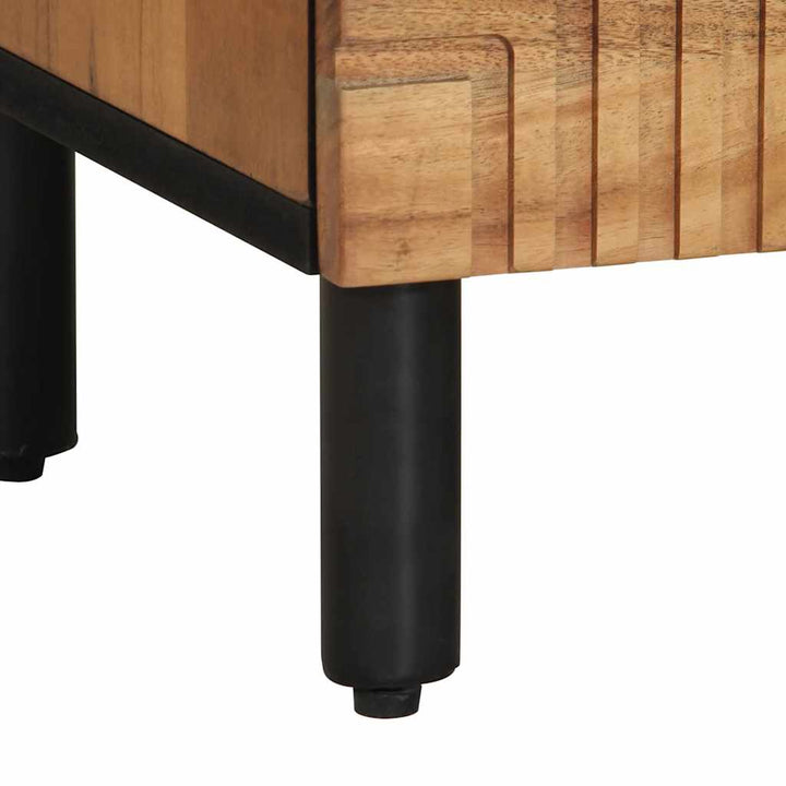 Tv-Skåp 70X33X46 Cm Massivt Trä Akacia