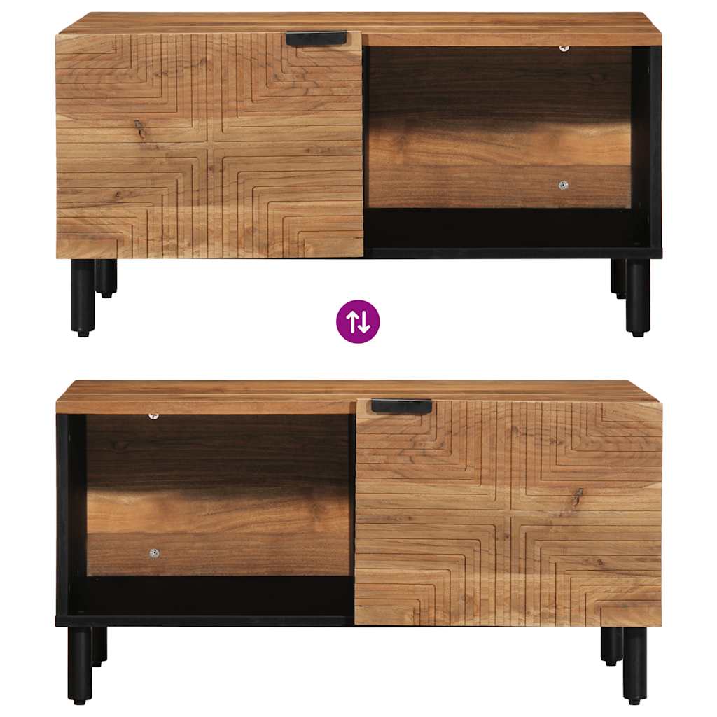 Soffbord 80X50X40 Cm Massivt Trä Akacia