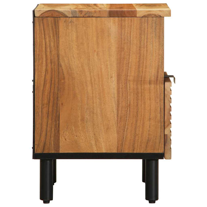 Sängbord 40X33X46 Cm Massivt Trä Akacia