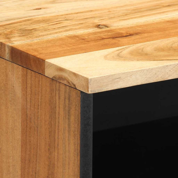Sängbord 2 St 40X33X46 Cm Massivt Trä Akacia