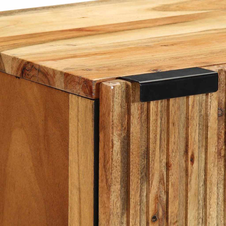 Sideboard Med Hylla Brun 40 X 33,5 X 75 Cm Massivt Mangoträ