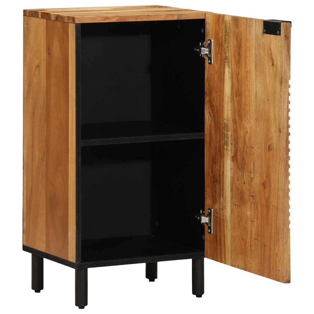 Sideboard Med Hylla Brun 40 X 33,5 X 75 Cm Massivt Mangoträ