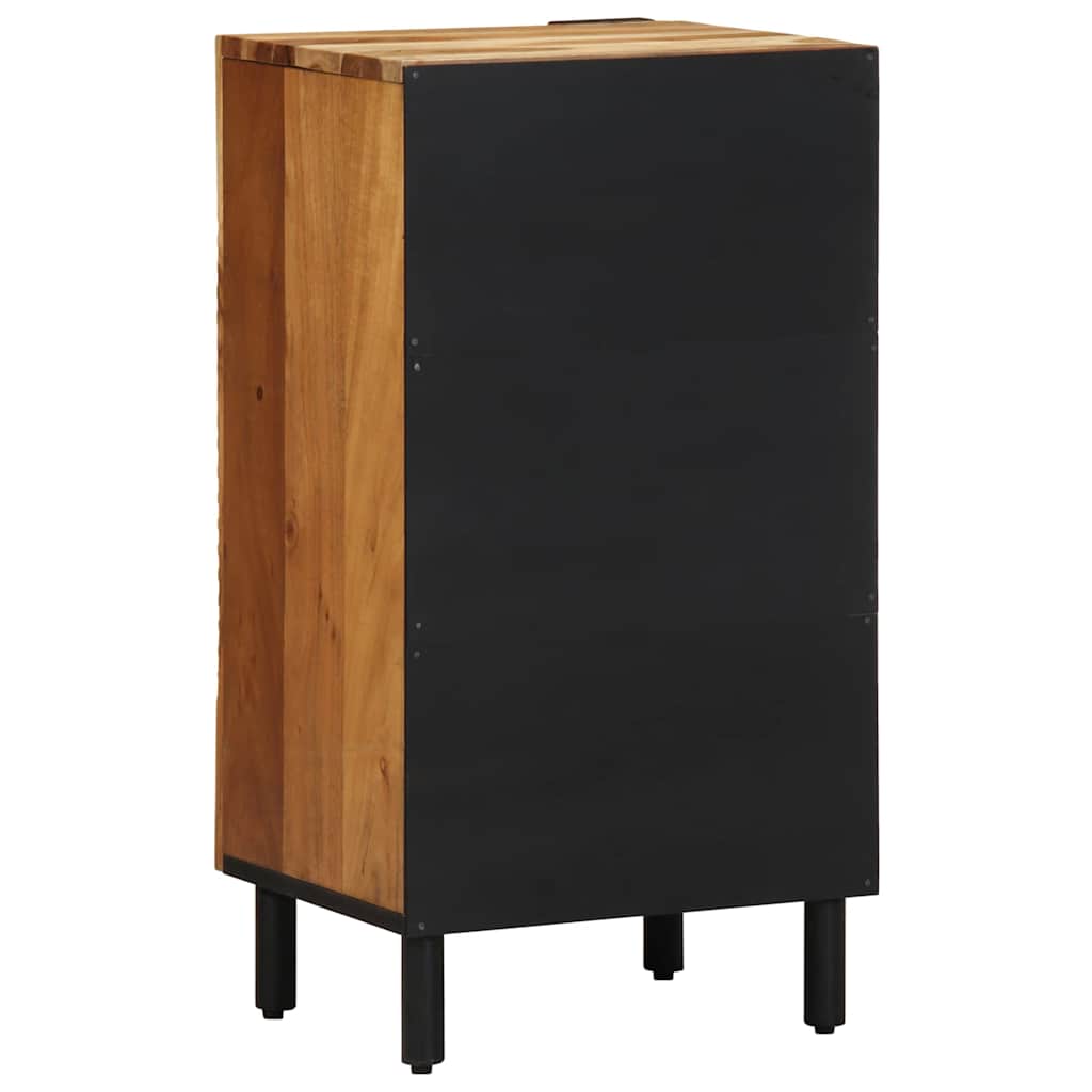 Sideboard Med Hylla Brun 40 X 33,5 X 75 Cm Massivt Mangoträ