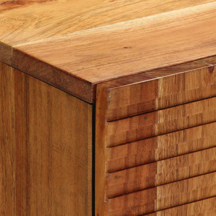 Sideboard Med Hylla Brun 60 X 33,5 X 75 Cm Massivt Mangoträ