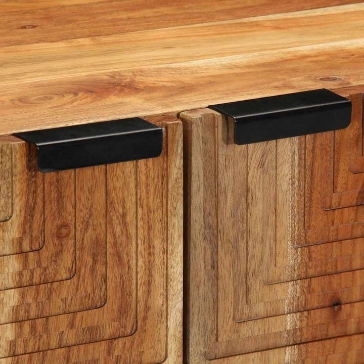 Sideboard Med Hylla Brun 60 X 33,5 X 75 Cm Massivt Mangoträ
