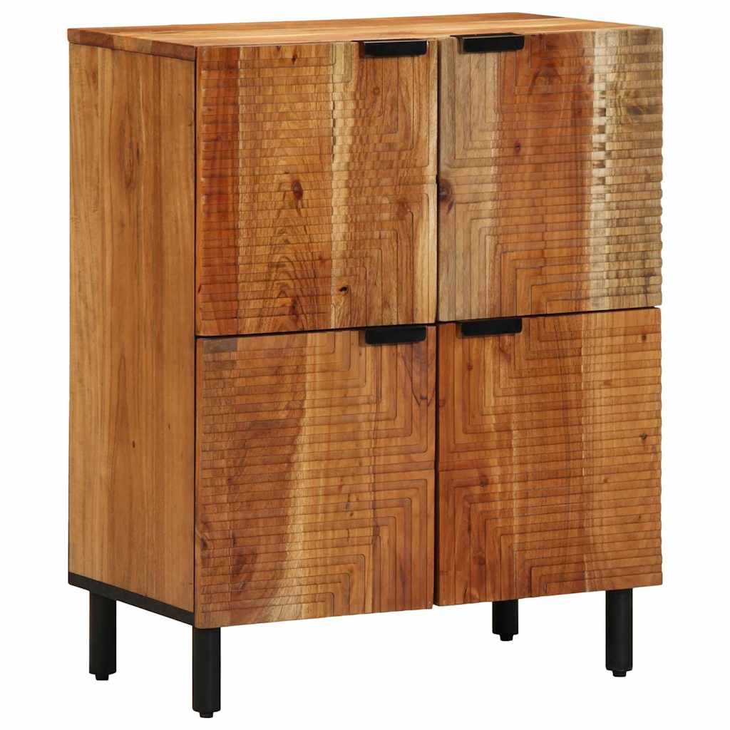 Sideboard Med Hylla Brun 60 X 33,5 X 75 Cm Massivt Mangoträ