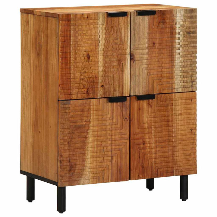Sideboard Med Hylla Brun 60 X 33,5 X 75 Cm Massivt Mangoträ
