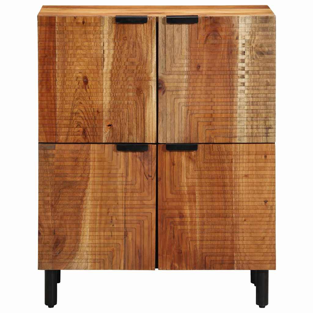 Sideboard Med Hylla Brun 60 X 33,5 X 75 Cm Massivt Mangoträ