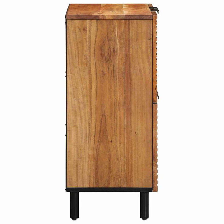 Sideboard Med Hylla Brun 60 X 33,5 X 75 Cm Massivt Mangoträ