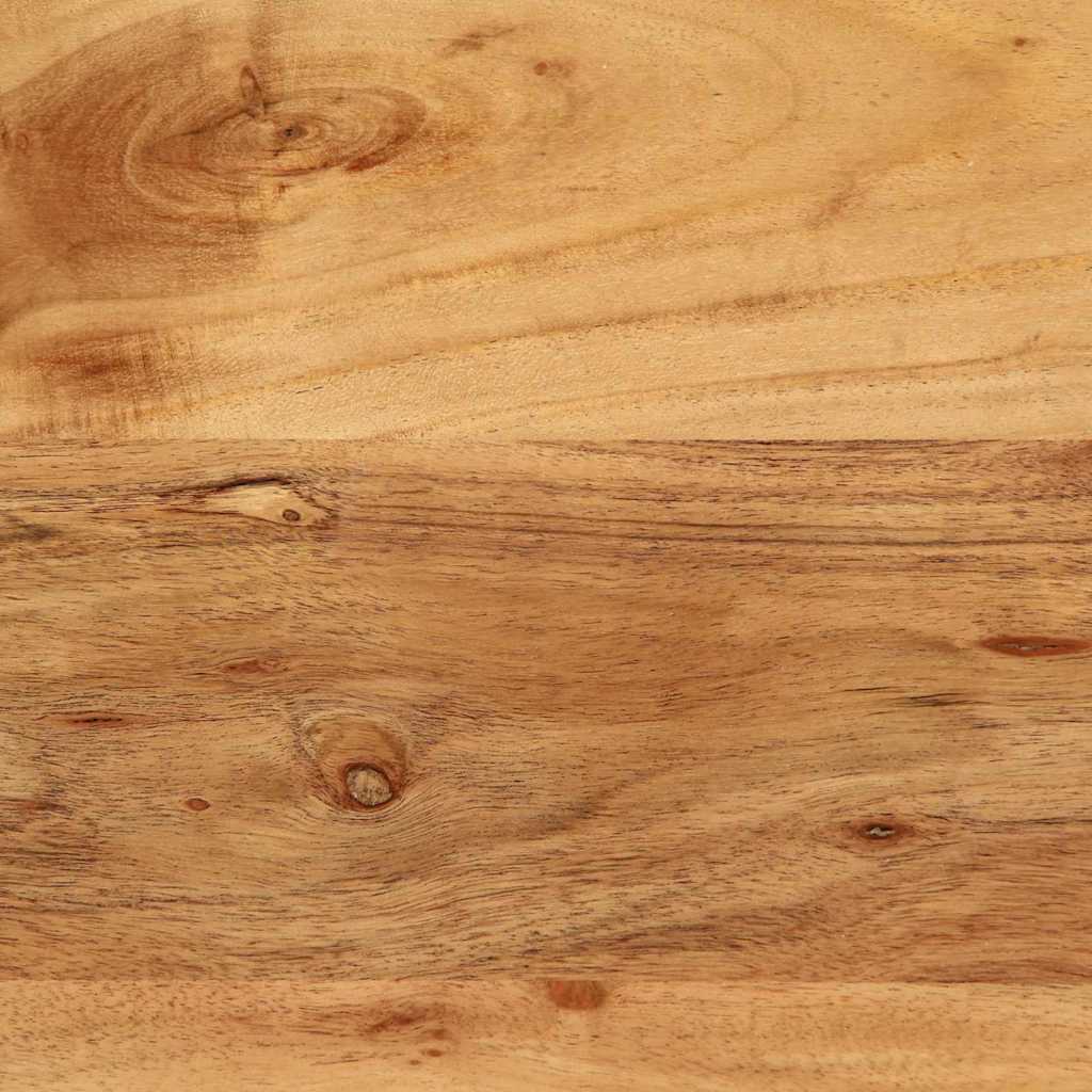 Sideboard Med Hylla Brun 90 X 33 X 75 Cm Massivt Mangoträ