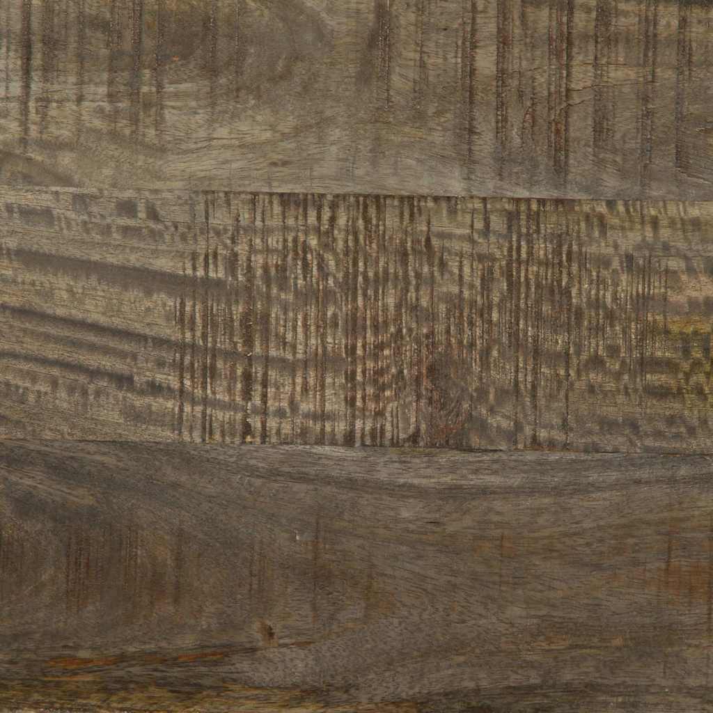 Tv-Bänk Svart 80X33X46 Cm Massivt Mangoträ
