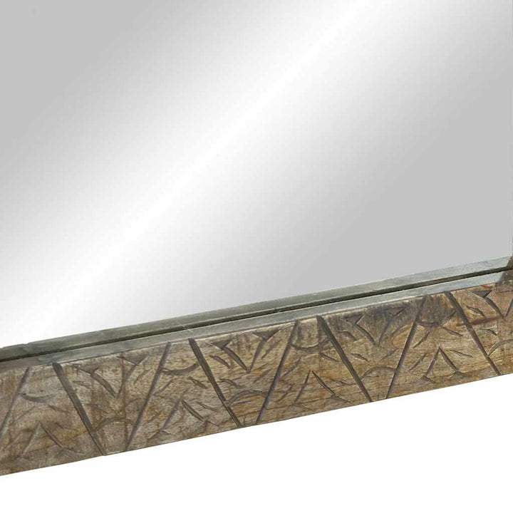 Badrumsspegel 50X2,5X70 Cm Mango I Massivt Trä