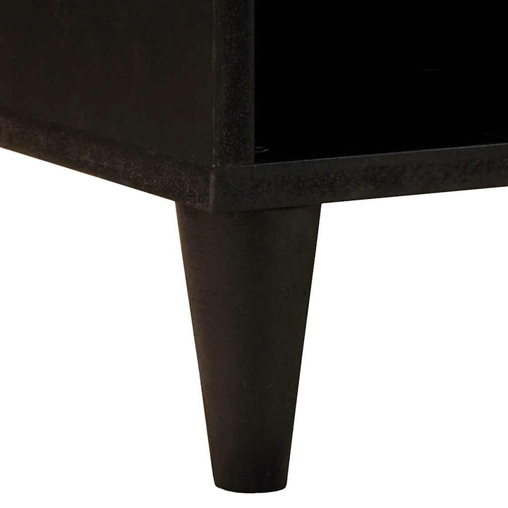 Tv-Skåp Svart Och Guld 100 X 33 X 46 Cm Konstruerat Trä