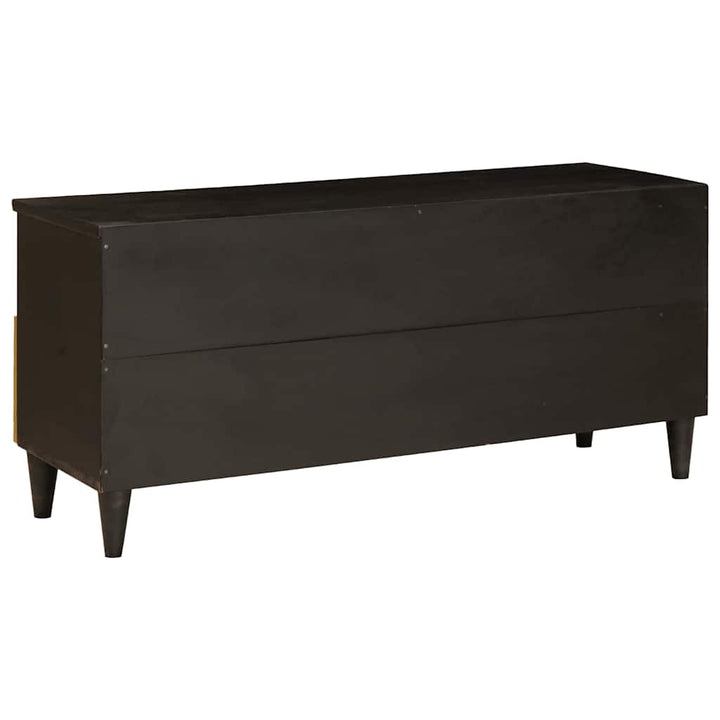 Tv-Skåp Svart Och Guld 100 X 33 X 46 Cm Konstruerat Trä