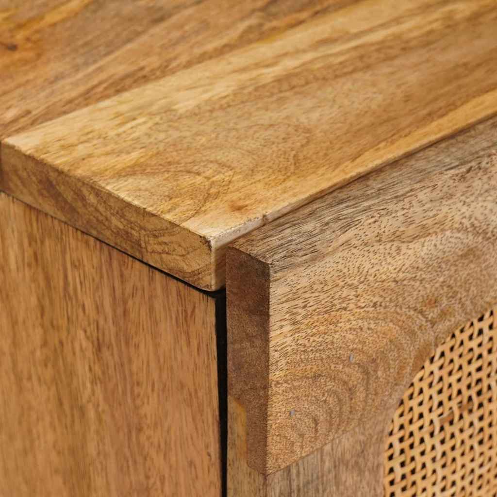 Tv-Skåp Med Hylla Brun 105 X 33 X 46 Cm Massivt Mangoträ