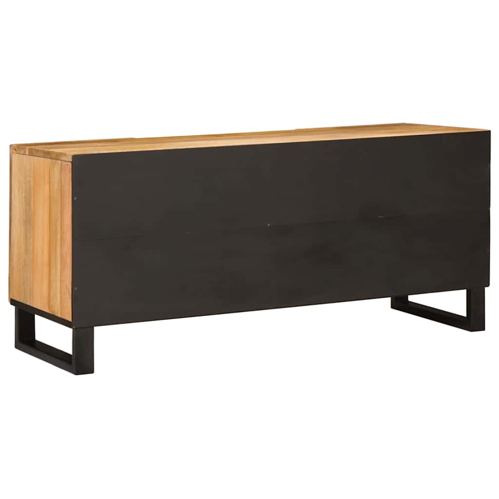 Tv-Skåp Med Hylla Brun 105 X 33 X 46 Cm Massivt Mangoträ