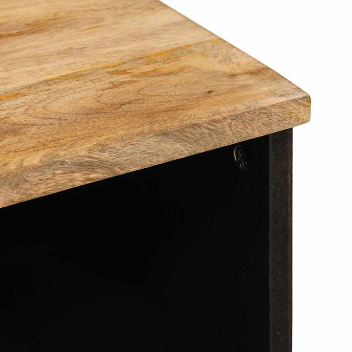 Tv-Skåp Med Låda Brun 70 X 33 X 46 Cm Massivt Mangoträ