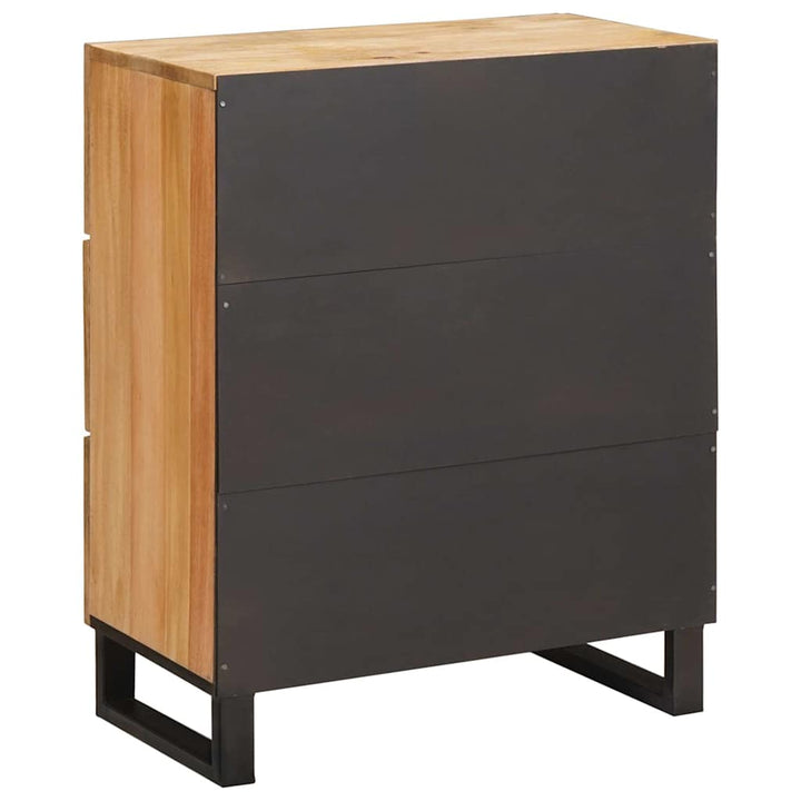 Sideboard 60 X 33 X 75 Cm Massivt Mangoträ Brun
